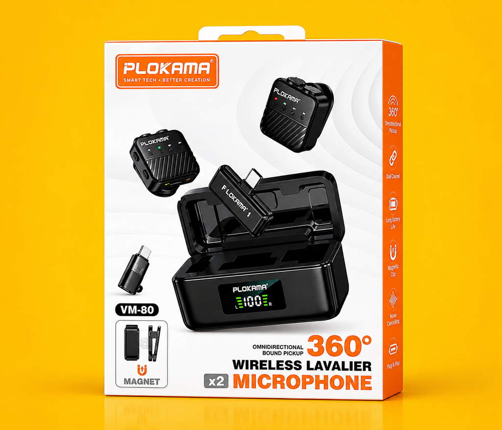 Polokama Broadcast Lavalier Mic | VM-80 Pro | Best Mic for Youtube in Pakistan